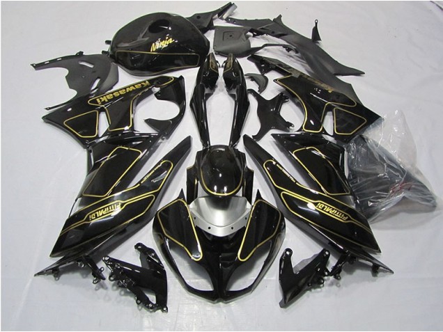 Carene Moto ZX6R 09-12 - Nero Oro Carene Moto ZX6R 09-12 - Nero Oro
