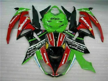 Carene Moto ZX6R 09-12 - Nero Rosso Verde Motocard