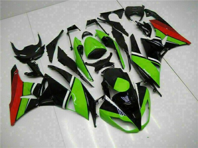Carene Moto ZX6R 09-12 - Nero Verde Rosso Carene Moto ZX6R 09-12 - Nero Verde Rosso