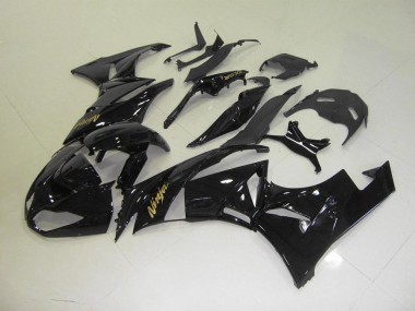Carene Moto ZX6R 09-12 - Nero con Oro Adesivo