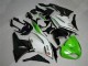 Carene Moto ZX6R 09-12 - Verde Nero Bianco 25