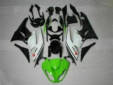 Carene Moto ZX6R 09-12 - Verde Nero Bianco 25