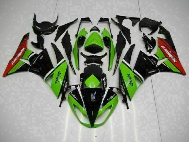 Carene Moto ZX6R 09-12 - Verde Nero Rosso