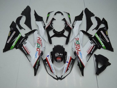 Carene Moto ZX6R 13-18 - Nero Bianco Rapid Hager