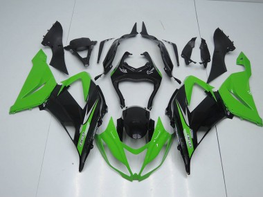 Carene Moto ZX6R 13-18 - Nero Verde 636