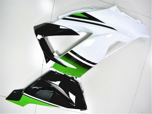 Carene Moto ZX6R 13-18 - Verde Bianco Nero