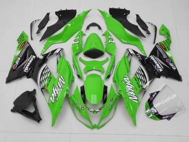 Carene Moto ZX6R 13-18 - Verde Nero 11