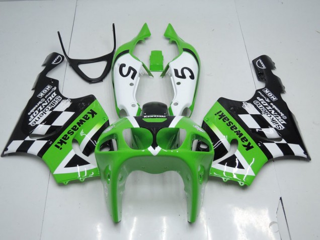 Carene Moto ZX7R 96-03 - Verde Nero & Bianco Carene Moto ZX7R 96-03 - Verde Nero & Bianco