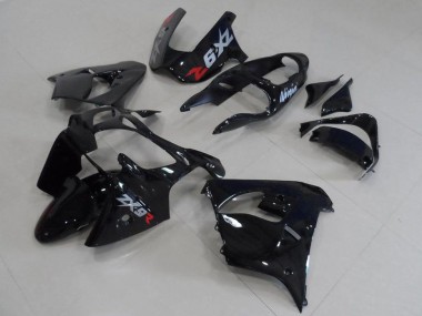 Carene Moto ZX9R 00-01 - Nero con Grigio Decalcomanie