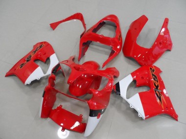 Carene Moto ZX9R 00-01 - Rosso & Bianco