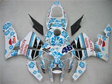 Carrozzeria & Plastica Moto CBR 600 RR 05-06 - Bianco Blu Nastro Azzurro 46
