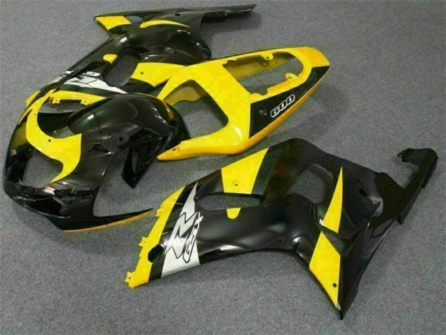 Carrozzeria & Plastica Moto GSXR 600 / 750 K1 K2 K3 01-03 - Giallo Nero Carrozzeria & Plastica Moto GSXR 600 / 750 K1 K2 K3 01-03 - Giallo Nero