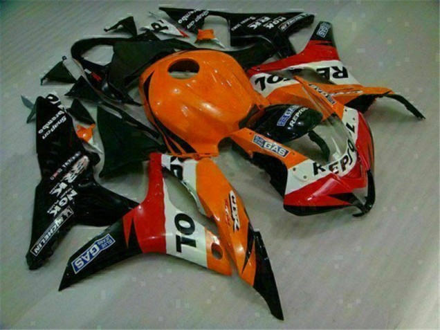Kit Carenatura Iniezione CBR 600 RR 07-08 - Arancia Nero Repsol Kit Carenatura Iniezione CBR 600 RR 07-08 - Arancia Nero Repsol