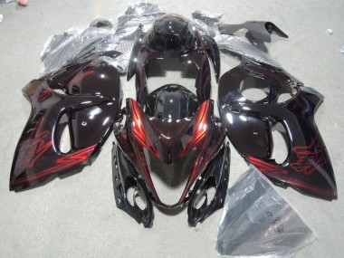 Kit Carenatura Iniezione GSXR 1300 Hayabusa 08-19 - Nero Rosso