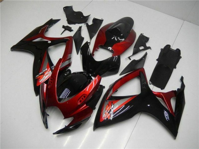 Kit Carenatura Iniezione GSXR 600 / 750 K6 06-07 - Rosso Nero Kit Carenatura Iniezione GSXR 600 / 750 K6 06-07 - Rosso Nero