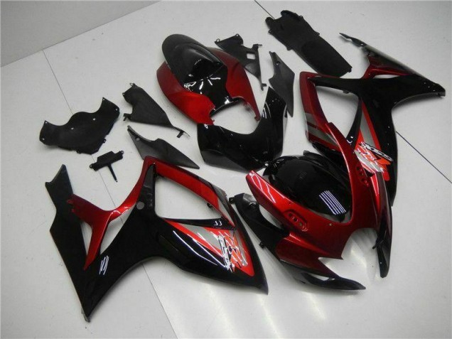 Kit Carenatura Iniezione GSXR 600 / 750 K6 06-07 - Rosso Nero Kit Carenatura Iniezione GSXR 600 / 750 K6 06-07 - Rosso Nero