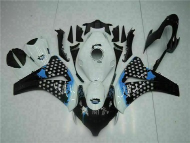 Kit Carenatura Moto Iniezione CBR 1000 RR 08-11 - Bianco Nero