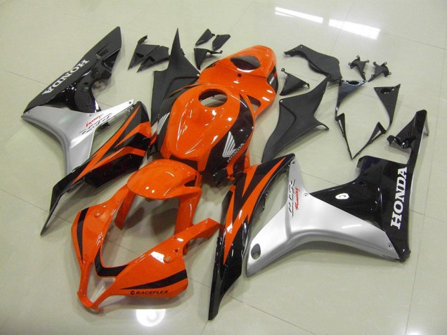 Kit Carenatura Moto Iniezione CBR 600 RR 07-08 - Arancia Argento Nero Kit Carenatura Moto Iniezione CBR 600 RR 07-08 - Arancia Argento Nero