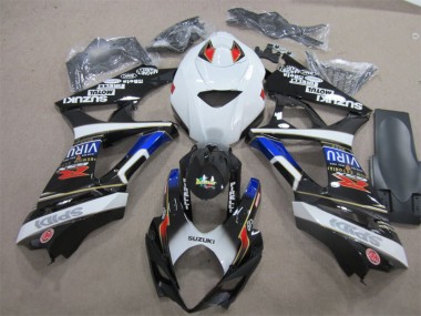 Kit Carenatura Moto Iniezione GSXR 1000 K7 07-08 - Nero Bianco Blu