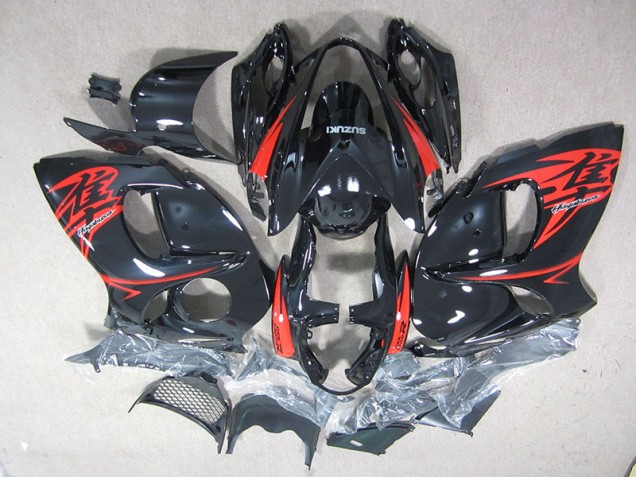 Kit Carenatura Moto Iniezione GSXR 1300 Hayabusa 08-19 - Nero Rosso Kit Carenatura Moto Iniezione GSXR 1300 Hayabusa 08-19 - Nero Rosso
