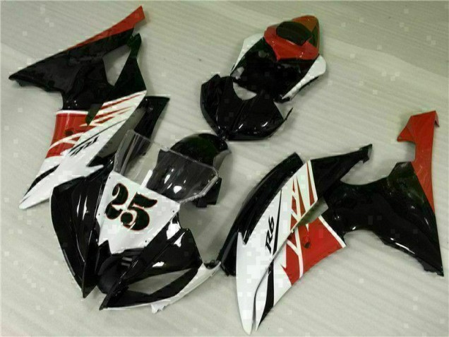 Kit Carenatura Moto Iniezione R6 08-16 - Bianco Nero