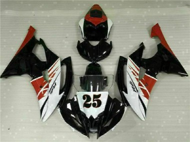 Kit Carenatura Moto Iniezione R6 08-16 - Bianco Nero
