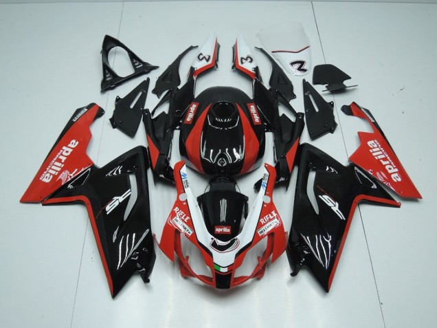 Kit Carenatura Moto Iniezione RS 125 06-11 - Nero & Rosso Kit Carenatura Moto Iniezione RS 125 06-11 - Nero & Rosso