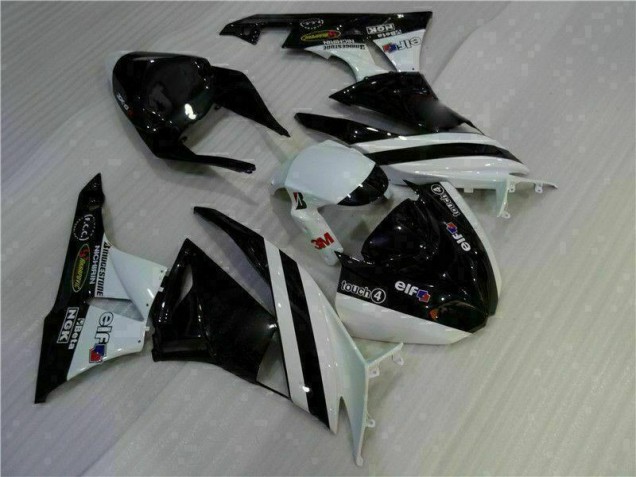 Kit Carenatura Moto Iniezione ZX6R 09-12 - Nero Bianco 3M Touch4 Kit Carenatura Moto Iniezione ZX6R 09-12 - Nero Bianco 3M Touch4