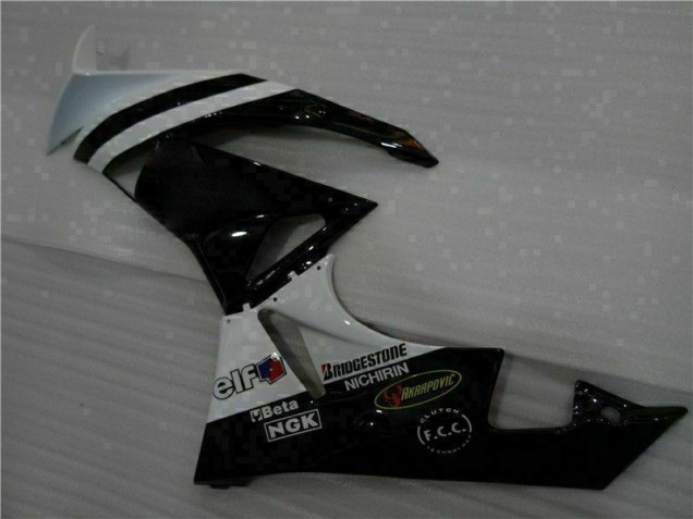 Kit Carenatura Moto Iniezione ZX6R 09-12 - Nero Bianco 3M Touch4 Kit Carenatura Moto Iniezione ZX6R 09-12 - Nero Bianco 3M Touch4