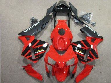 Kit Carenatura Motocicletta Completo ABS CBR 600 RR 03-04 - Rosso Nero