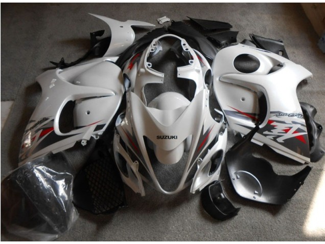 Kit Carenatura Motocicletta Completo ABS GSXR 1300 Hayabusa 08-19 - Bianco Nero