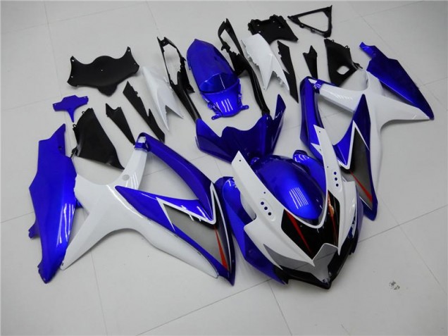 Kit Carene Moto Completa GSXR 600 / 750 K8 08-10 - Bianco Blu Kit Carene Moto Completa GSXR 600 / 750 K8 08-10 - Bianco Blu