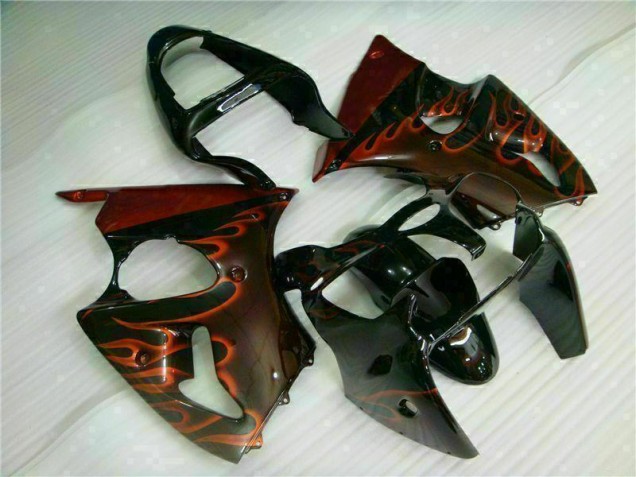 Kit Carene Moto Completa ZX6R 00-02 - Nero Rosso Fiamma