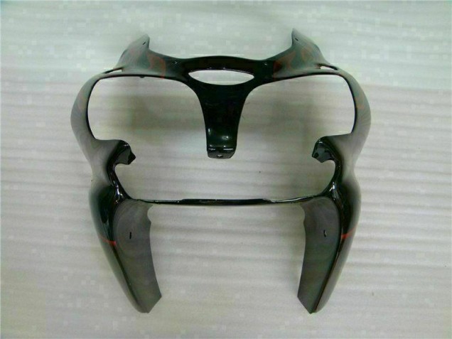 Kit Carene Moto Completa ZX6R 00-02 - Nero Rosso Fiamma