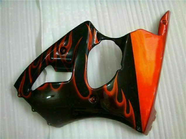 Kit Carene Moto Completa ZX6R 00-02 - Nero Rosso Fiamma