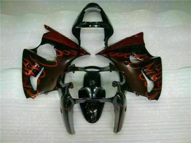 Kit Carene Moto Completa ZX6R 00-02 - Nero Rosso Fiamma