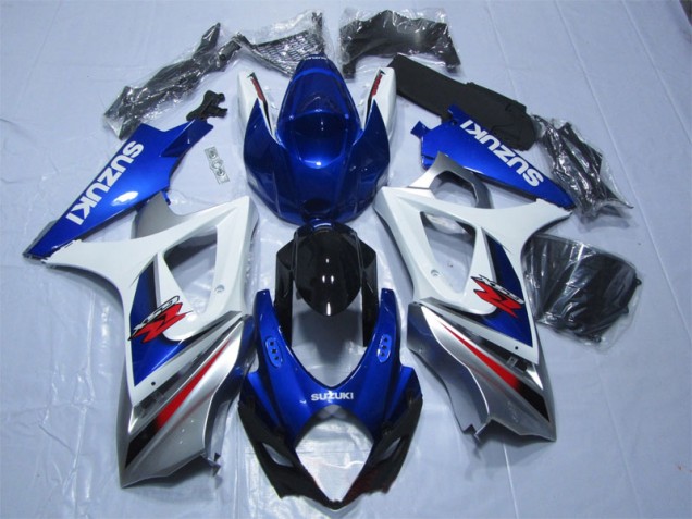 Kit Carene Moto GSXR 1000 K7 07-08 - Blu Bianco Kit Carene Moto GSXR 1000 K7 07-08 - Blu Bianco