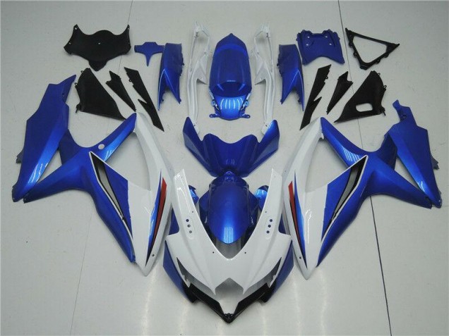 Kit Carene Moto GSXR 600 / 750 K8 08-10 - Bianco Blu Kit Carene Moto GSXR 600 / 750 K8 08-10 - Bianco Blu