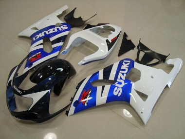 Kit Carene Moto GSXR 750 K1 K2 K3 01-03 - Blu Bianco