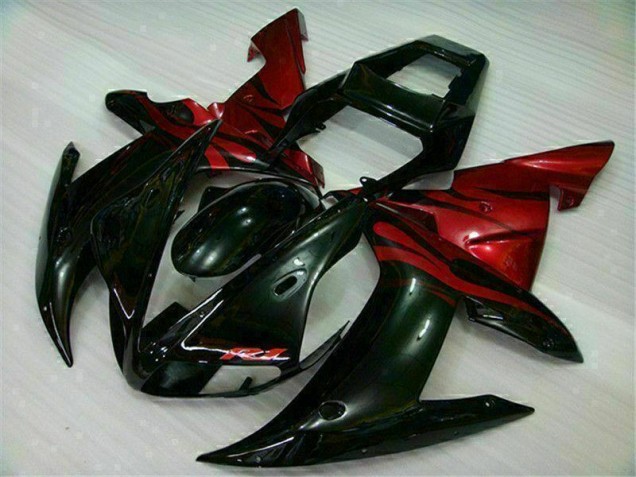 Kit Carene Moto R1 02-03 - Nero Rosso
