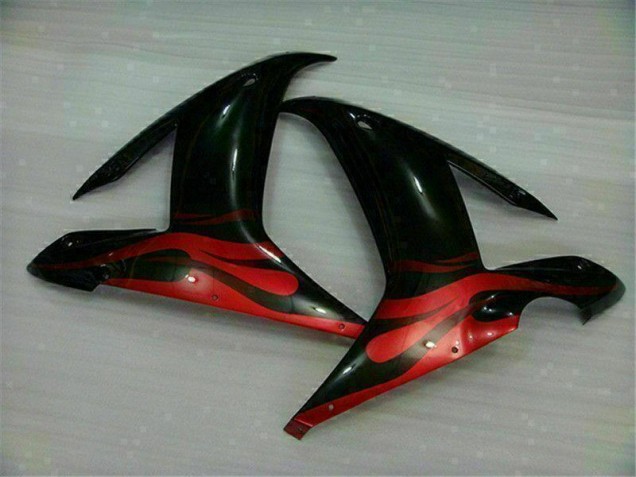 Kit Carene Moto R1 02-03 - Nero Rosso