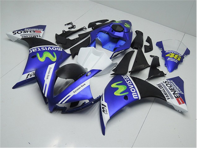 Kit Carene Moto R1 12-14 - Blu Bianco Nero Kit Carene Moto R1 12-14 - Blu Bianco Nero