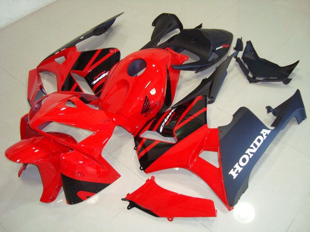 Kit Completo Carenatura Moto ABS CBR 600 RR 05-06 - Rosso Nero Kit Completo Carenatura Moto ABS CBR 600 RR 05-06 - Rosso Nero
