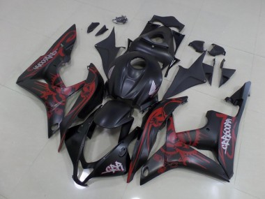 Kit Completo Carenatura Moto ABS CBR 600 RR 07-08 - Nero Rosso