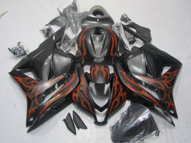 Kit Completo Carenatura Moto ABS CBR 600 RR 09-12 - Nero Rosso Fiamma