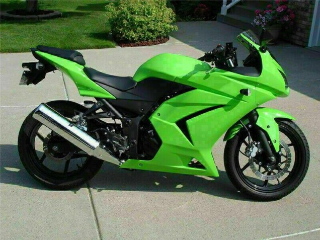 Kit Completo Carenatura Moto ABS EX250 08-12 - Verde Kit Completo Carenatura Moto ABS EX250 08-12 - Verde