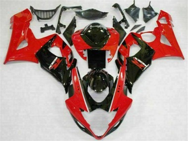 Kit Completo Carenatura Moto ABS GSXR 1000 K5 05-06 - Rosso Nero