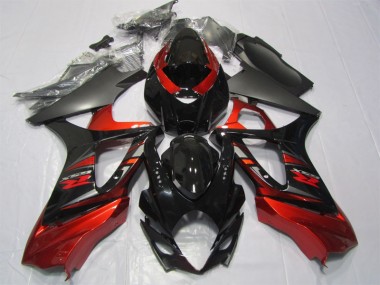 Kit Completo Carenatura Moto ABS GSXR 1000 K7 07-08 - Nero Rosso