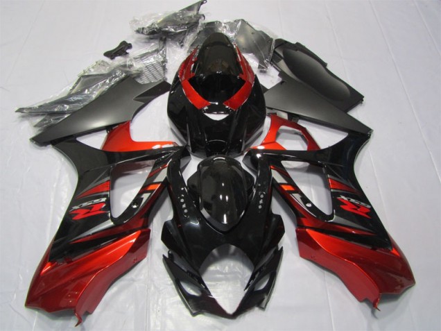 Kit Completo Carenatura Moto ABS GSXR 1000 K7 07-08 - Nero Rosso Kit Completo Carenatura Moto ABS GSXR 1000 K7 07-08 - Nero Rosso