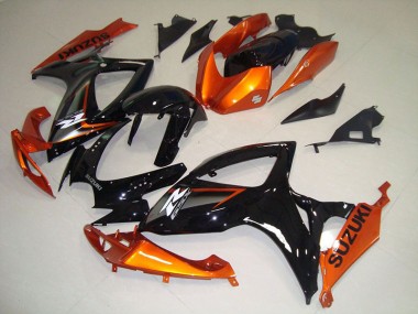 Kit Completo Carenatura Moto ABS GSXR 750 K6 06-07 - Nero Arancia